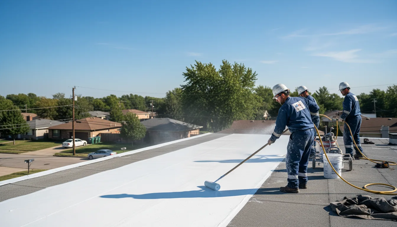 Commercial roof coating in Wellington, TX near me